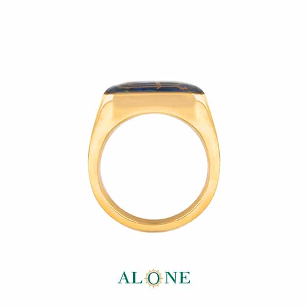 انگشتر مربع تایگر سرمه ای وان یکاد - Image 3