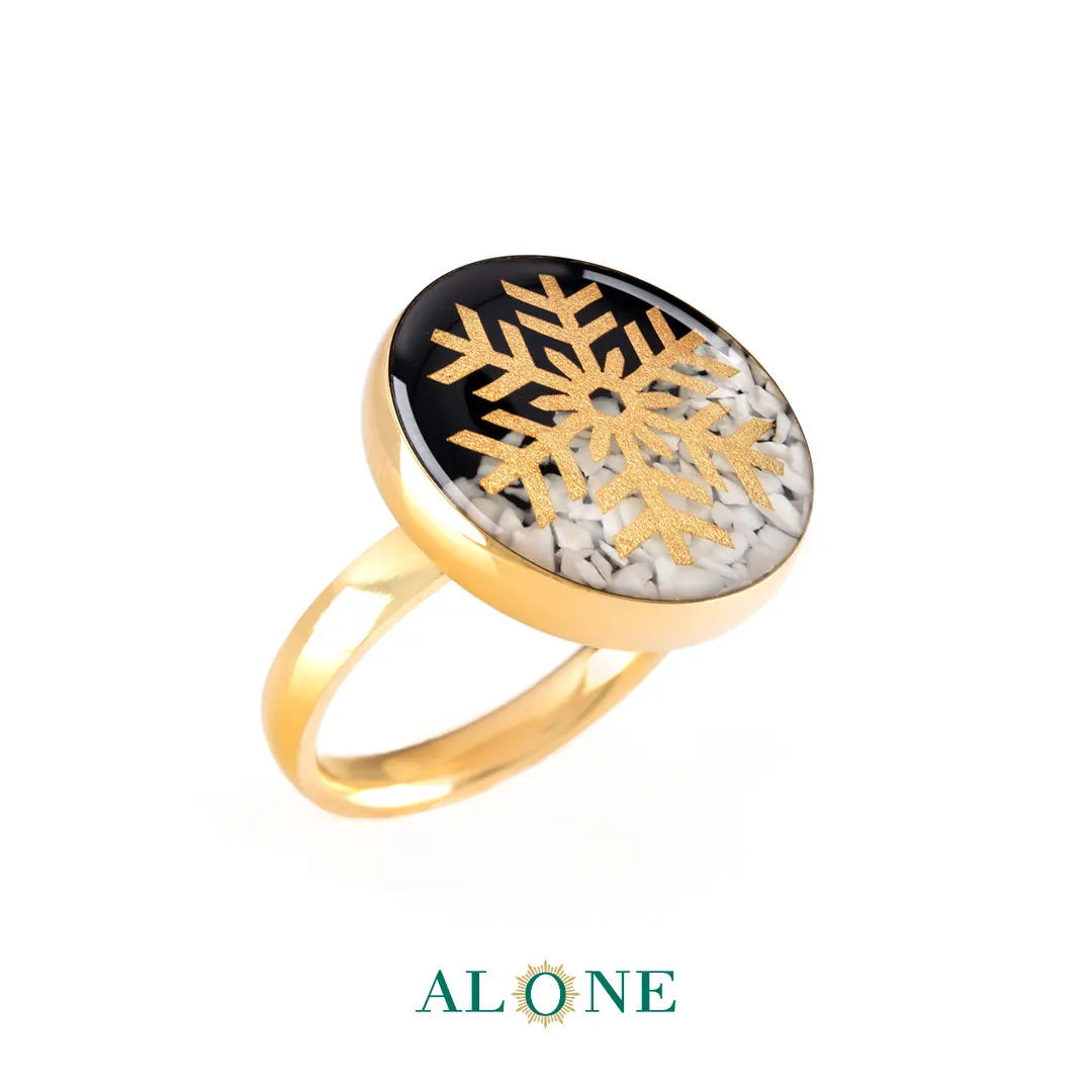 انگشتر گرد انیکس برف