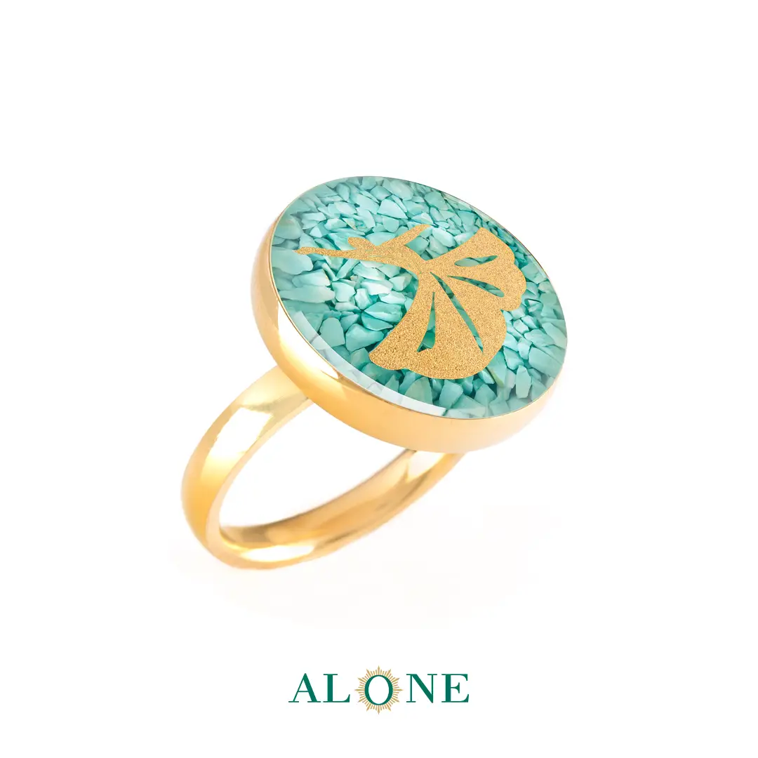 انگشتر گرد فیروزه رقص سماع