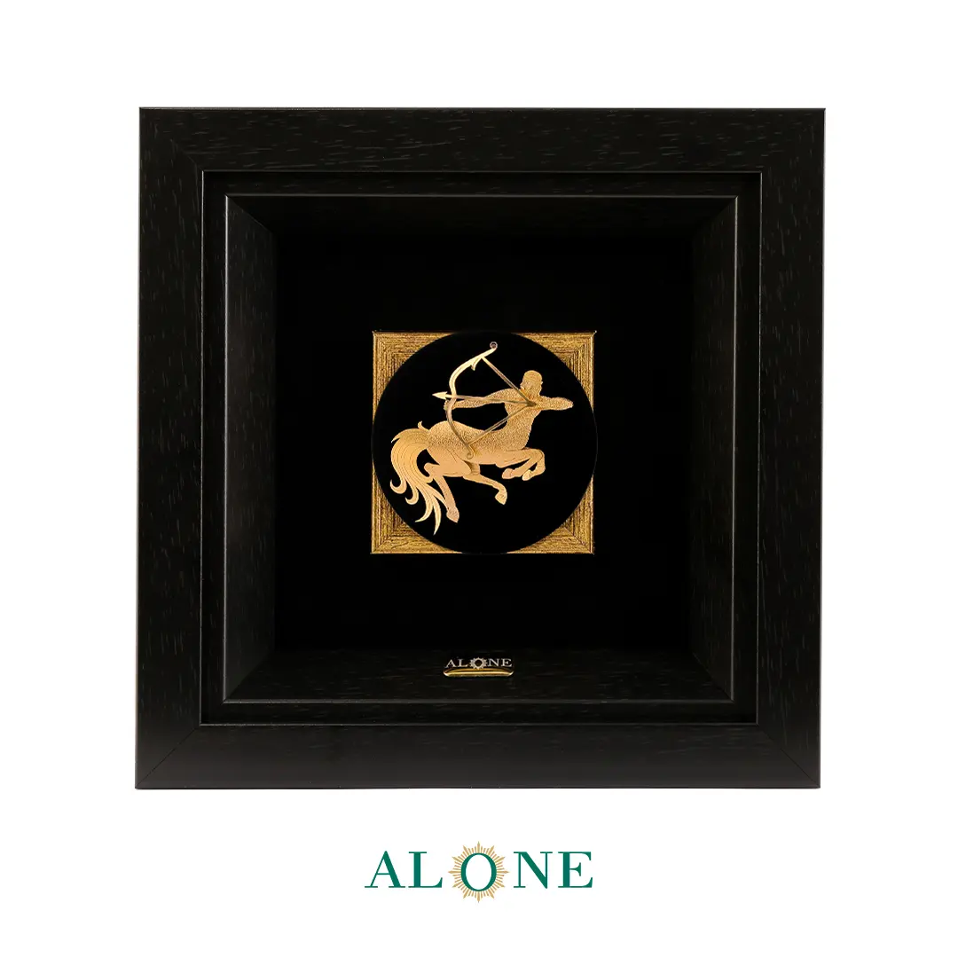 تابلو آذر گرد مشکی 21*21