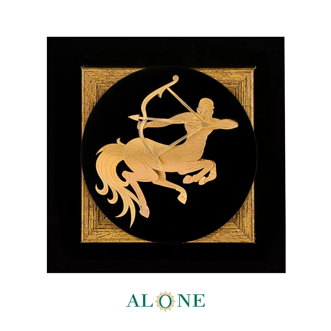 تابلو آذر گرد مشکی 21*21 - Image 2