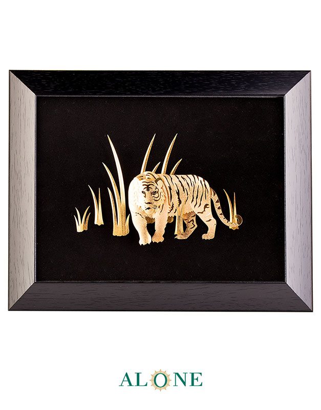تابلو ببر بنگال مشکی 41*46 - Image 2