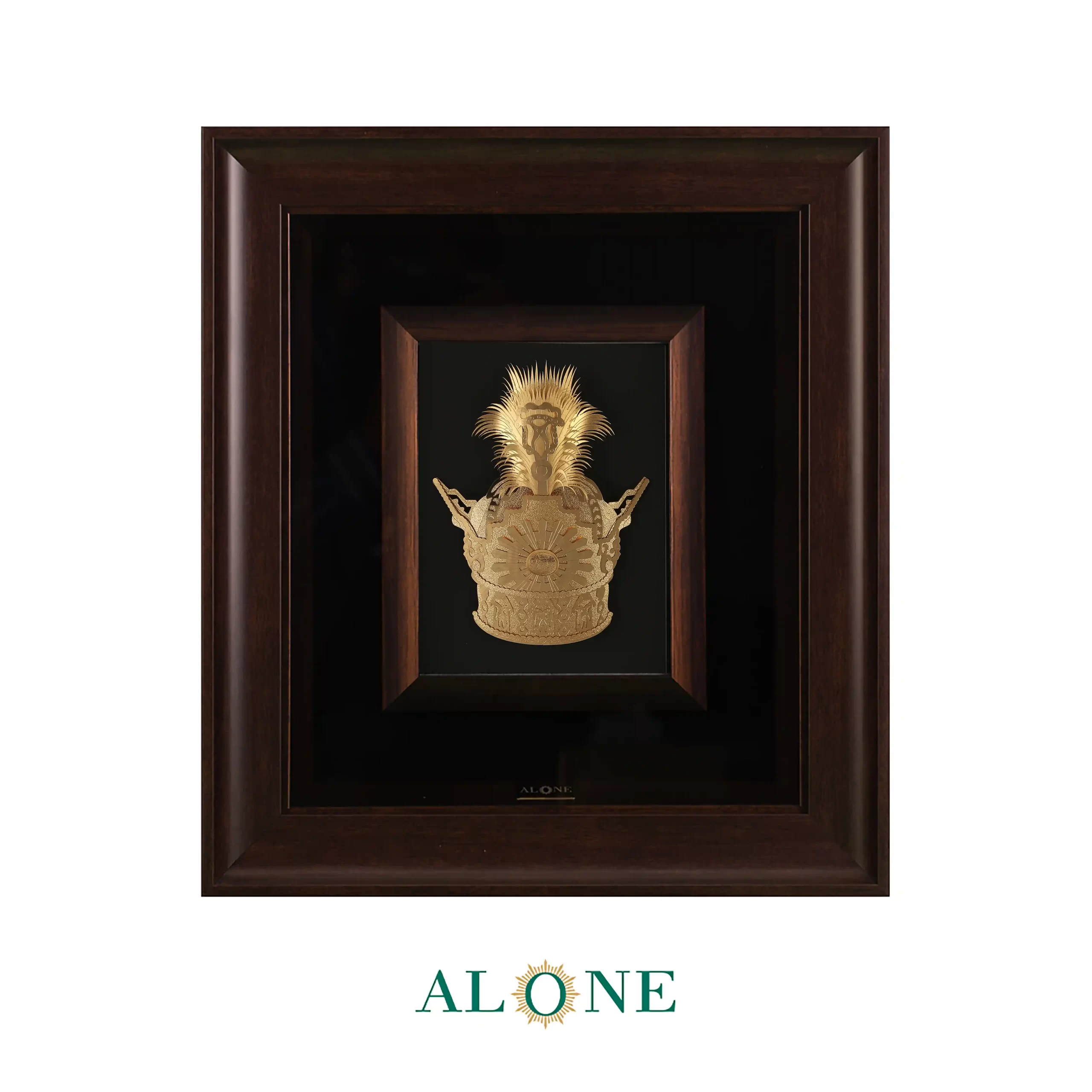 تابلو تاج قهوه ای 41*46