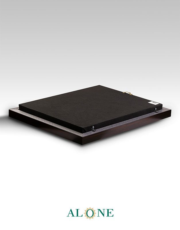 تابلو کشتی عمودی و موج قهوه ای 36*32 - Image 4