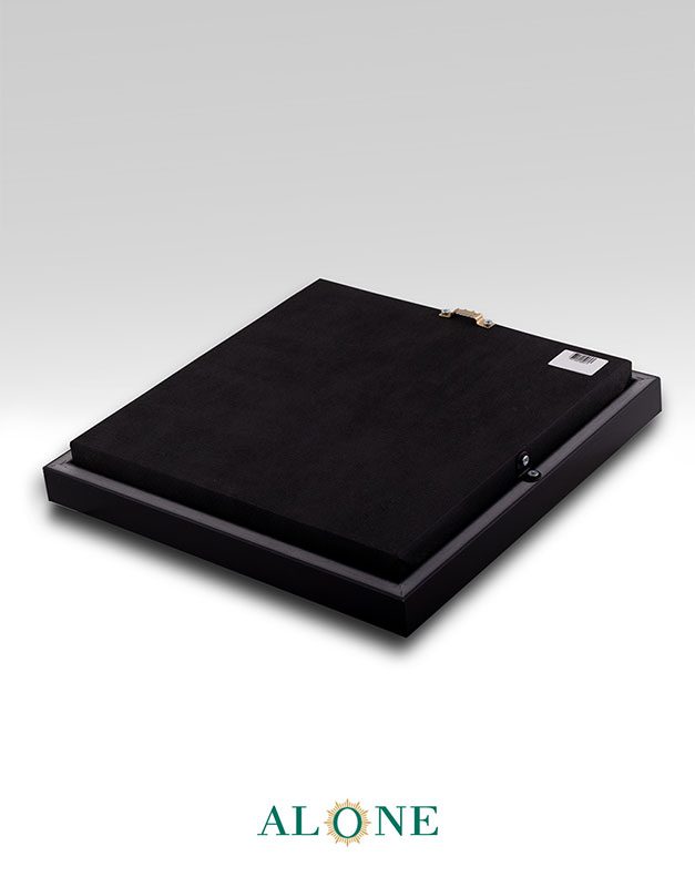 تابلو قلب و گل مشکی 31*31 - Image 3