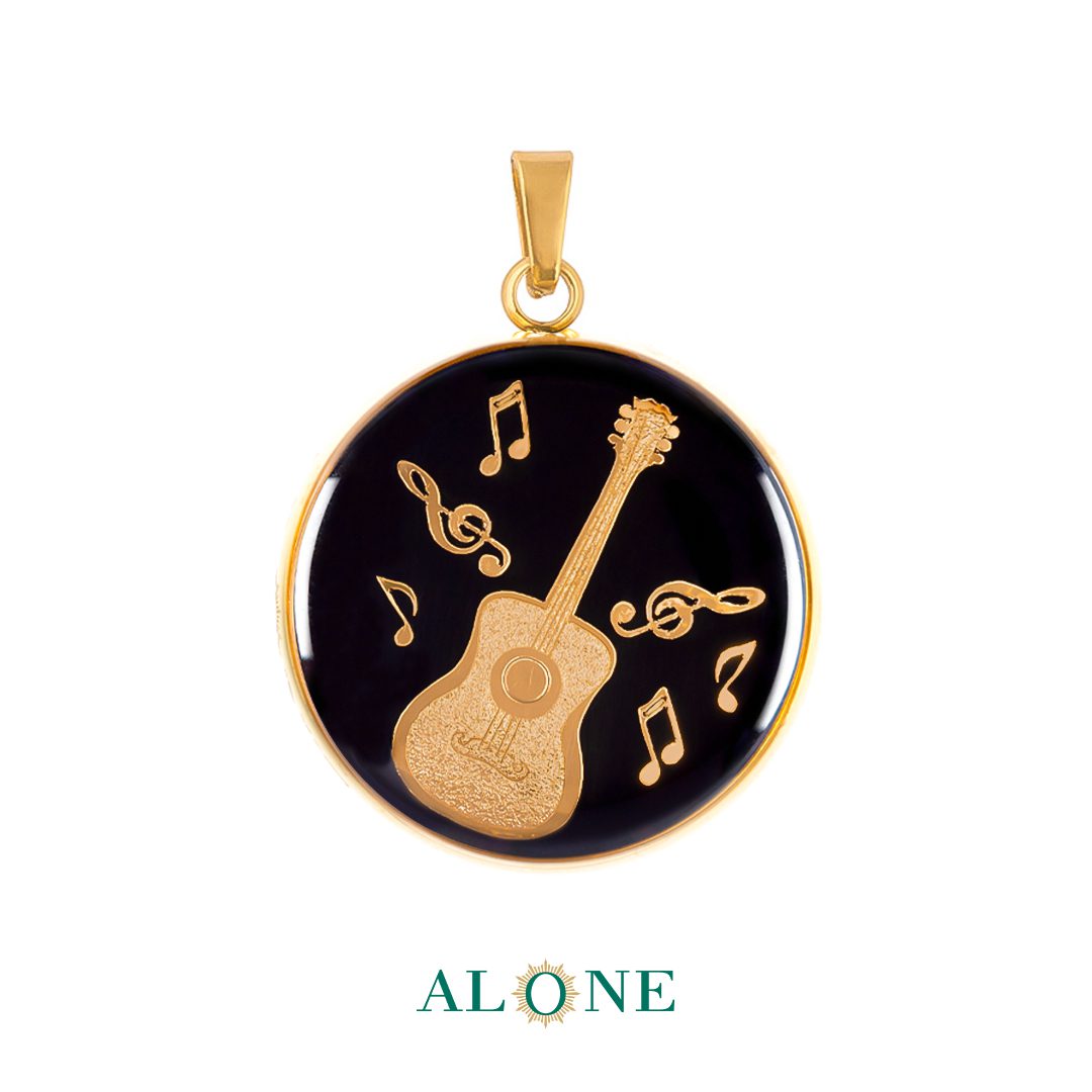 آویز بزرگ گرد انیکس گیتار و نت