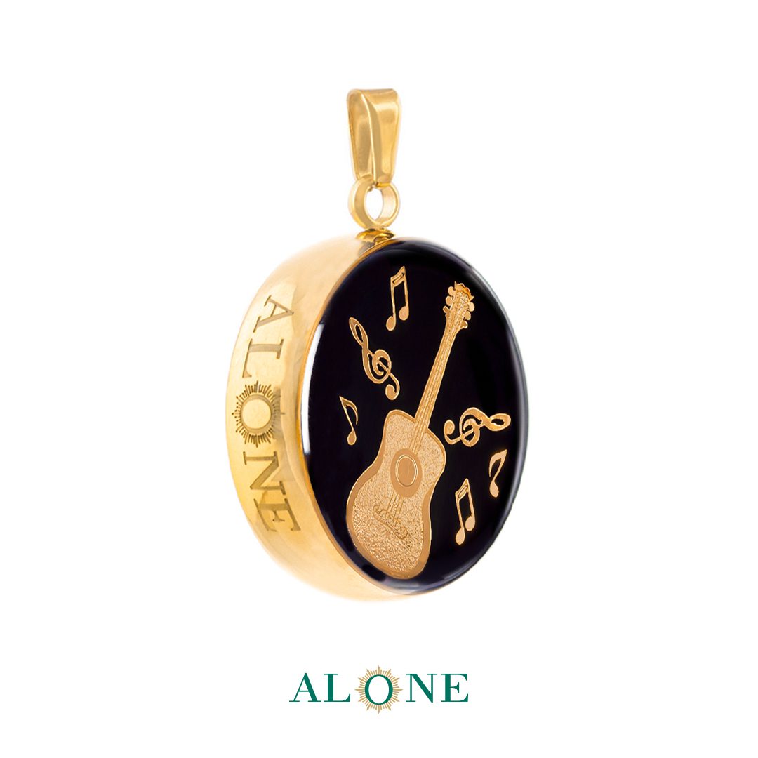 آویز بزرگ گرد انیکس گیتار و نت - Image 2