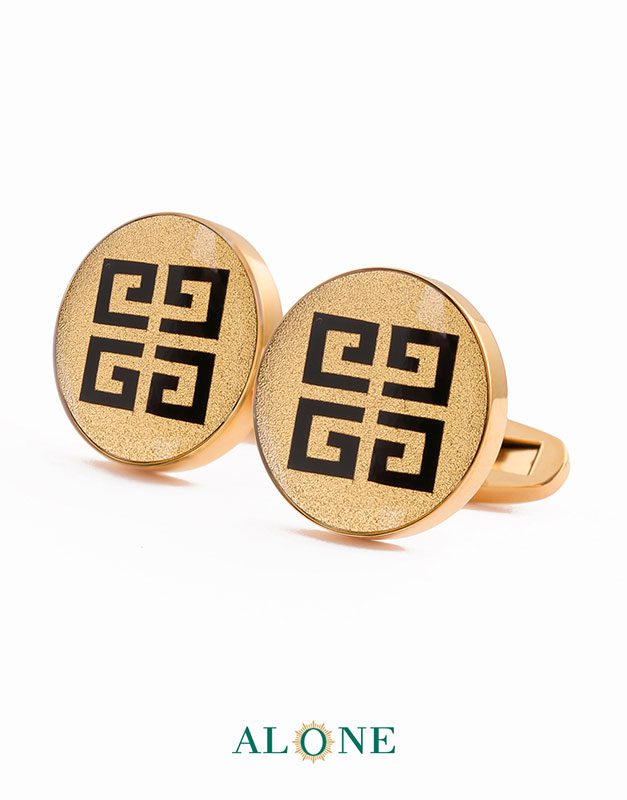 دکمه سردست گرد انیکس جیوانجی - Image 2