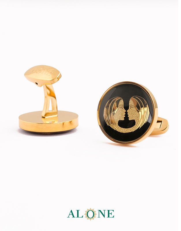 دکمه سردست گرد انیکس خرداد - Image 3