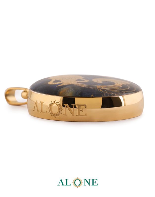 آویز کوچک گرد تایگر سرمه ای بهمن - Image 3