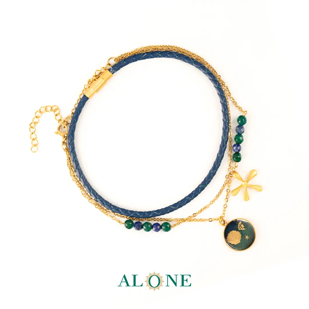 پابند گرد سبز آبی آکواریوم