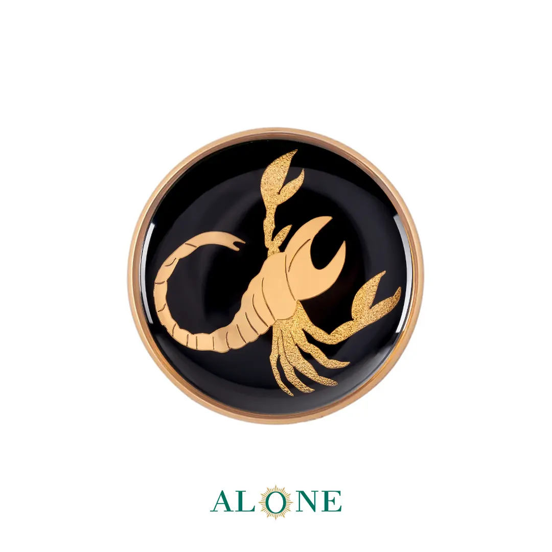 پلاک دستبند چرم زنانه گرد سایز 20 انیکس آبان