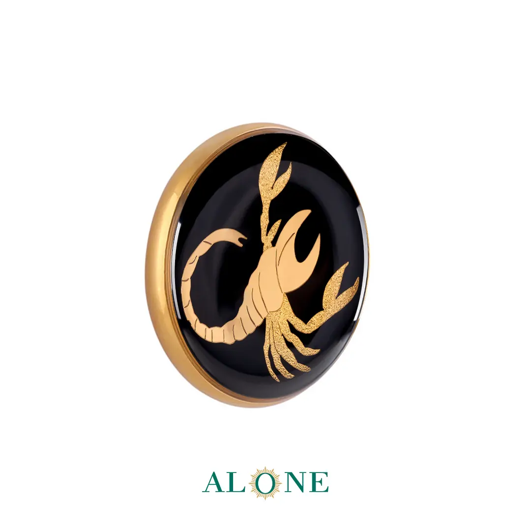 پلاک دستبند چرم زنانه گرد سایز 20 انیکس آبان - Image 2