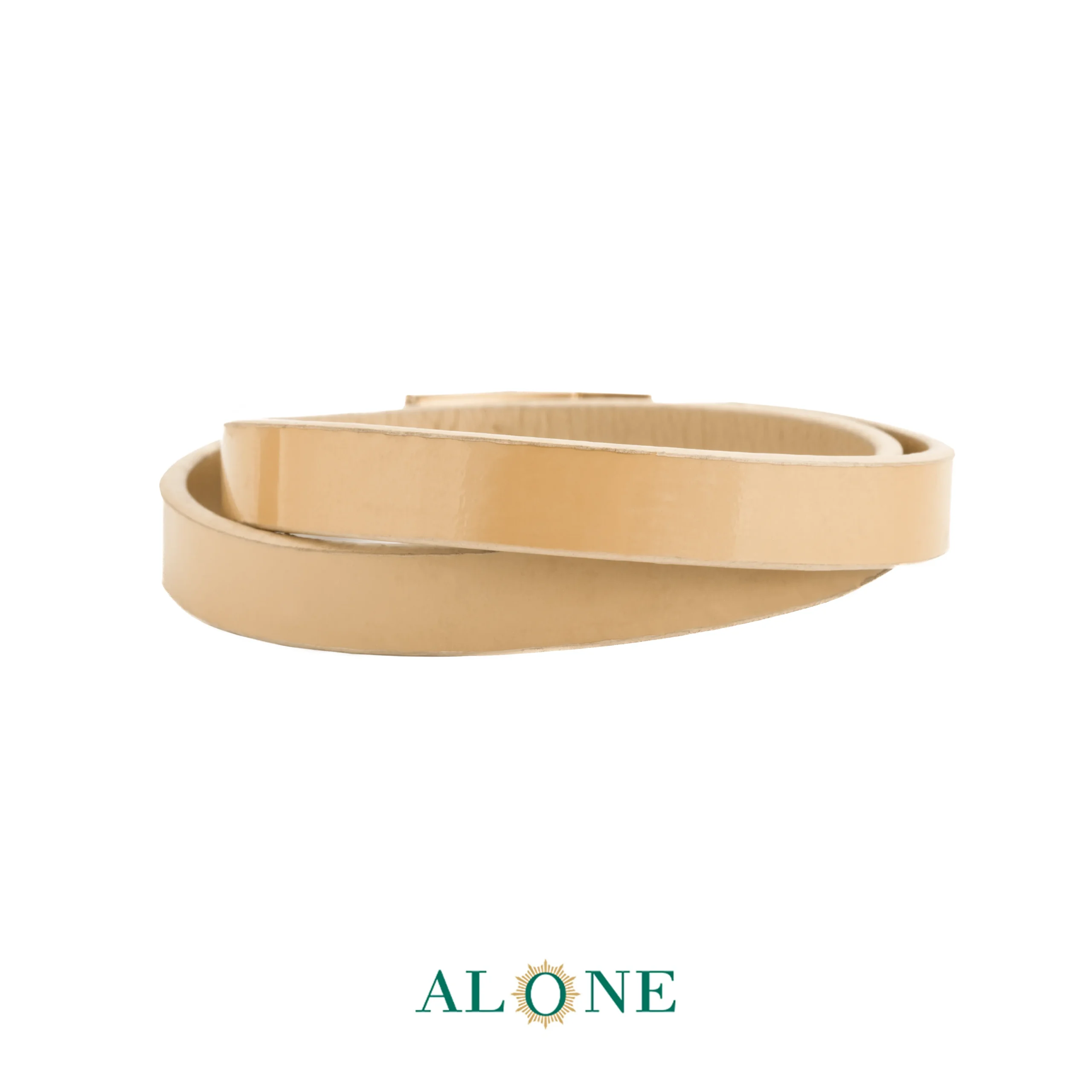 بند مچ چرم دو دور کرم مات-براق 14-70-2068