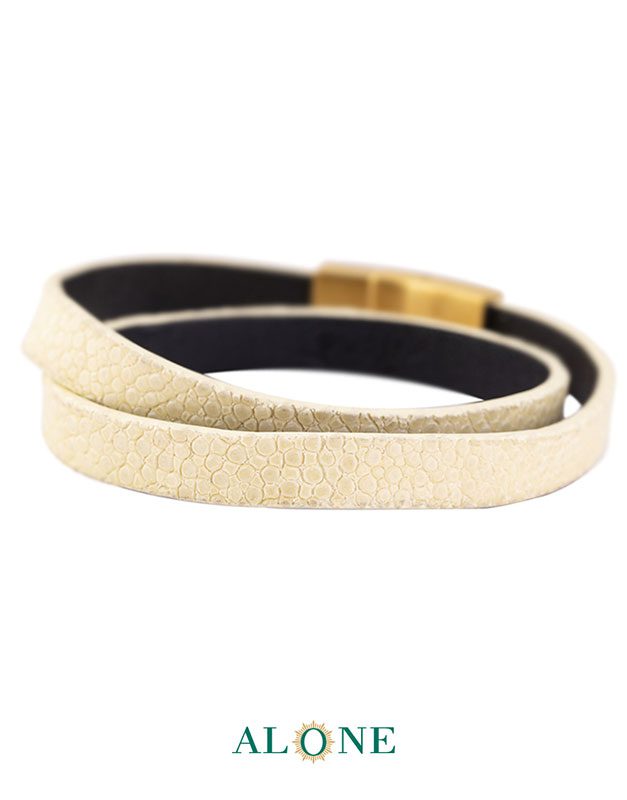 بند مچ چرم دو دور زرد 13-2068