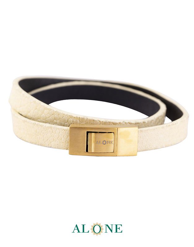 بند مچ چرم دو دور زرد 13-2068