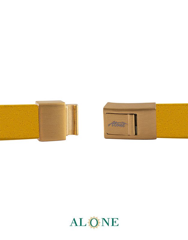 بند مچ چرم دو دور زرد 17-2070 - Image 3