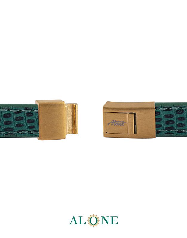 بند مچ چرم دو دور سبز 1-1-1071 - Image 3