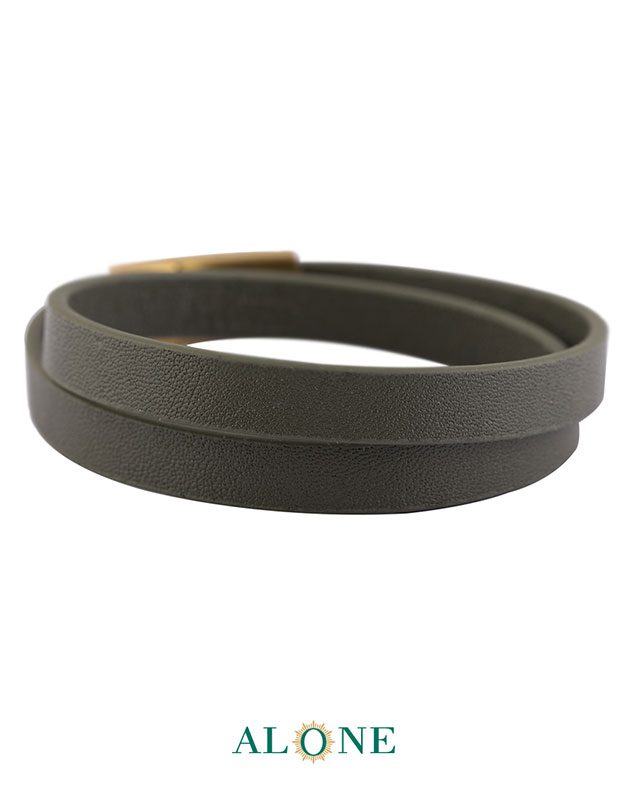 بند مچ چرم دو دور سبز 23-2068