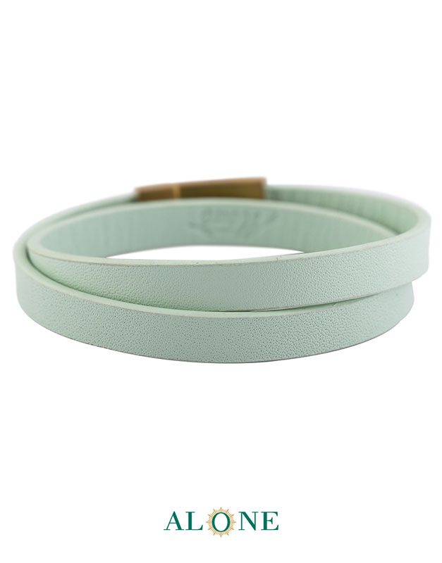 بند مچ چرم دو دور سبز 8-6-2066