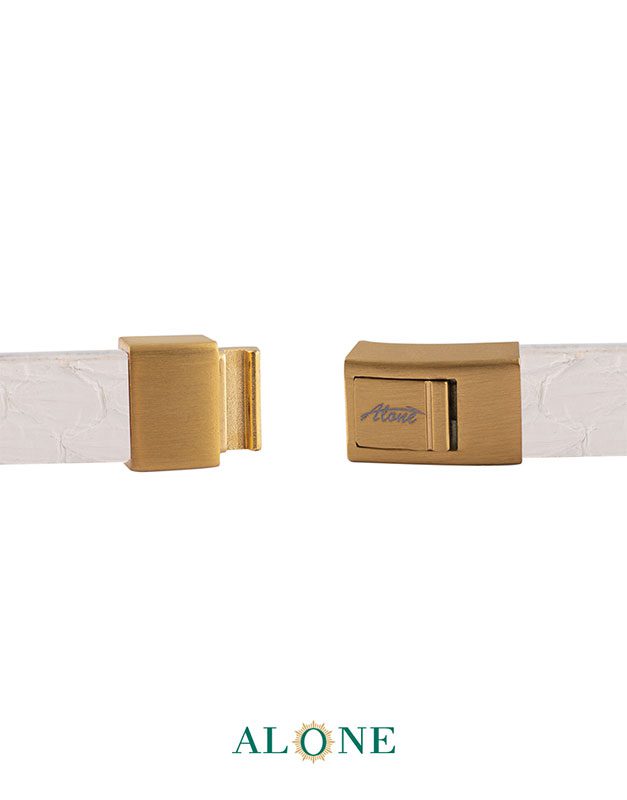 بند مچ چرم دو دور سفيد-مشكي 7-10-2068 - Image 3