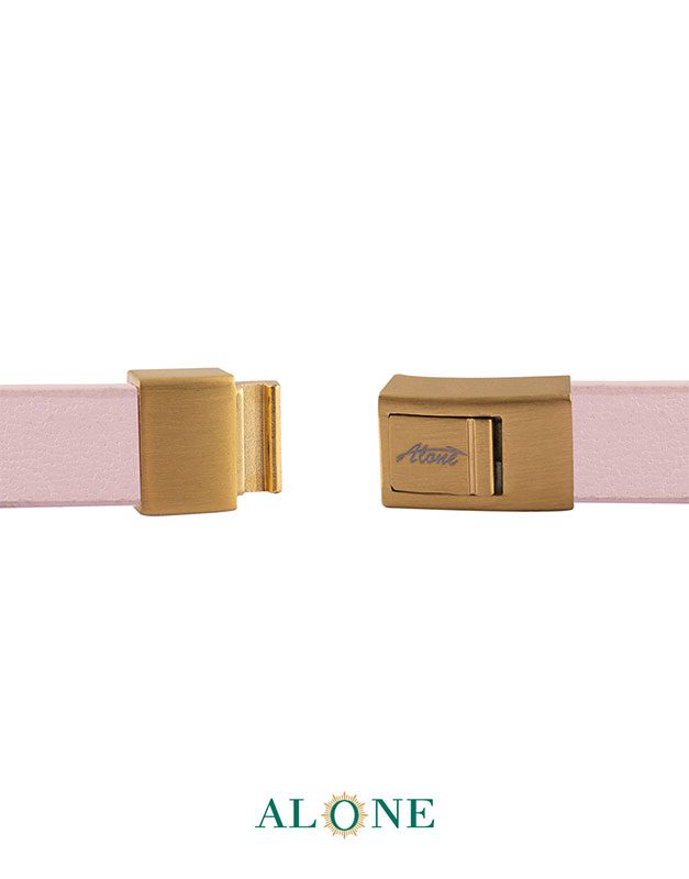 بند مچ چرم دو دور صورتي 19-2068 - Image 3