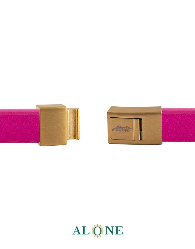 بند مچ چرم دو دور صورتي 5-2066 - Image 3