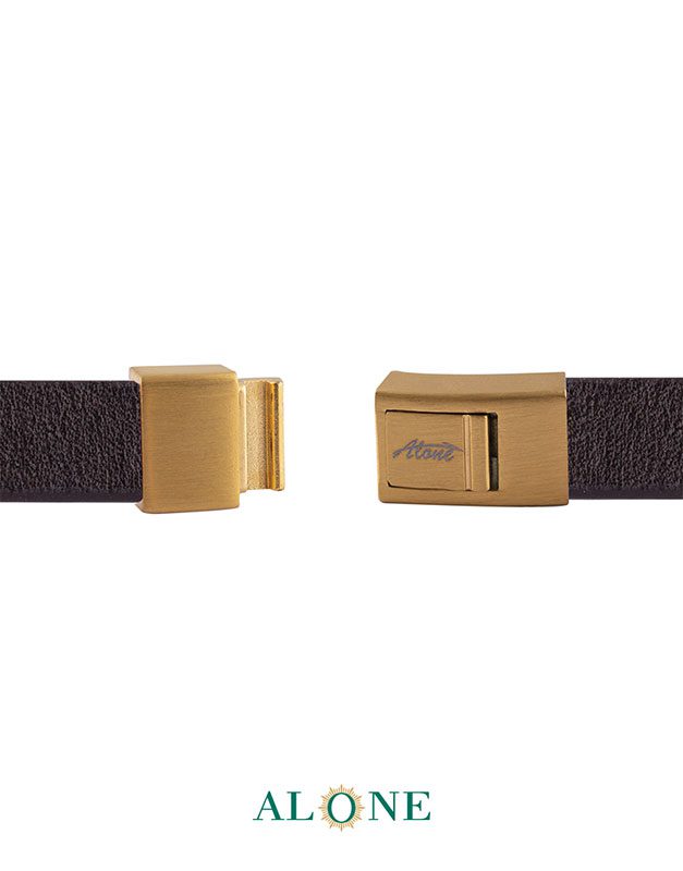 بند مچ چرم دو دور قهوه اي 6-2070