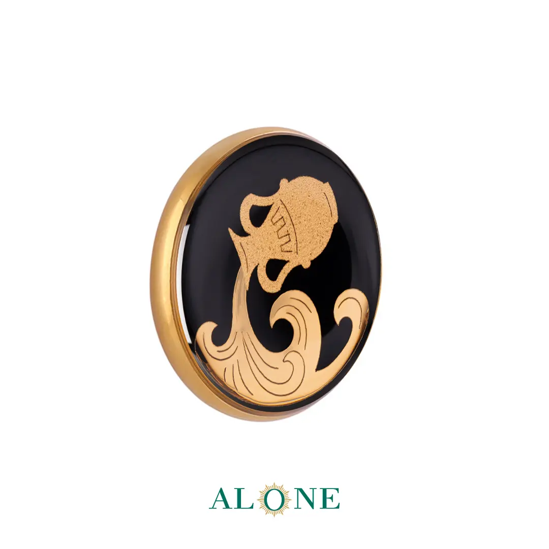 پلاک دستبند چرم زنانه گرد سایز 20 انیکس بهمن - Image 2