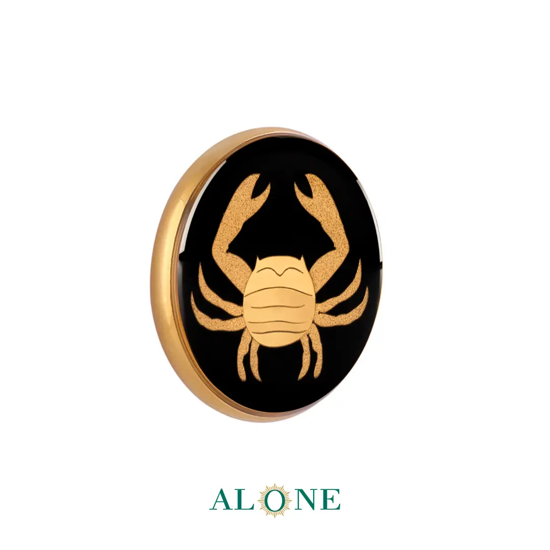 پلاک دستبند چرم زنانه گرد سایز 20 انیکس تیر - Image 2