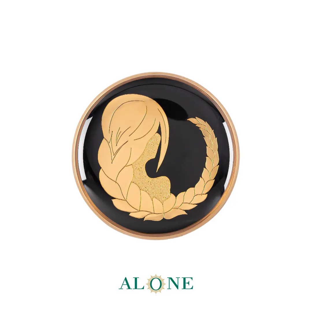 پلاک دستبند چرم زنانه گرد سایز 20 انیکس شهریور