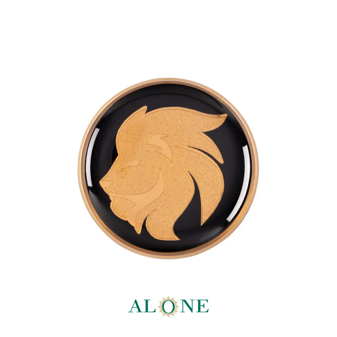 پلاک دستبند چرم زنانه گرد سایز 20 انیکس مرداد