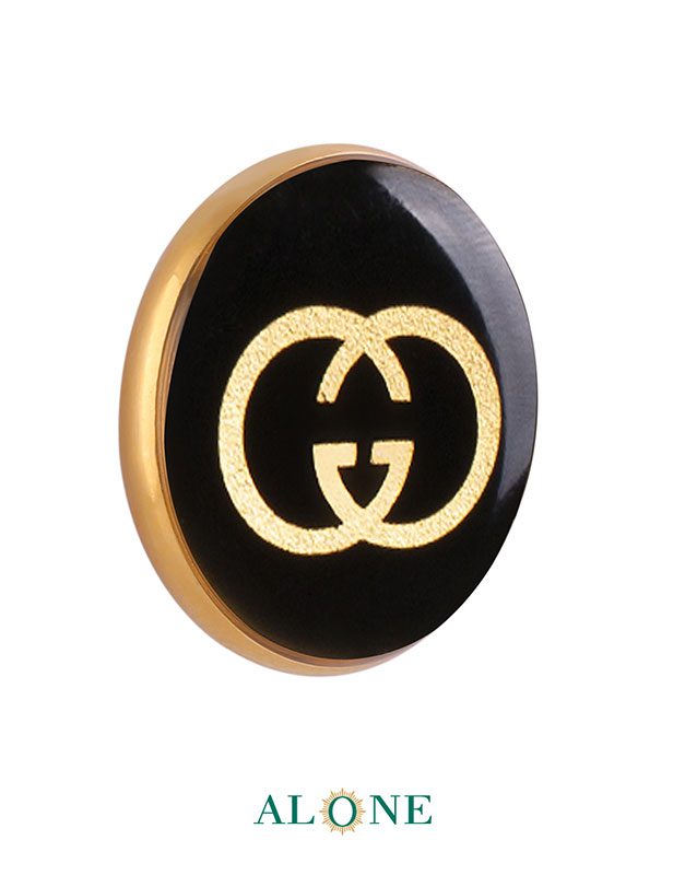 پلاک دستبند چرم مردانه گرد سایز 25 انیکس گوچی - Image 2