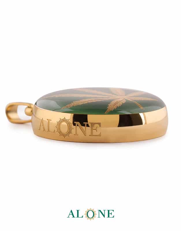 آویز بزرگ گرد سبز رامشین - Image 3