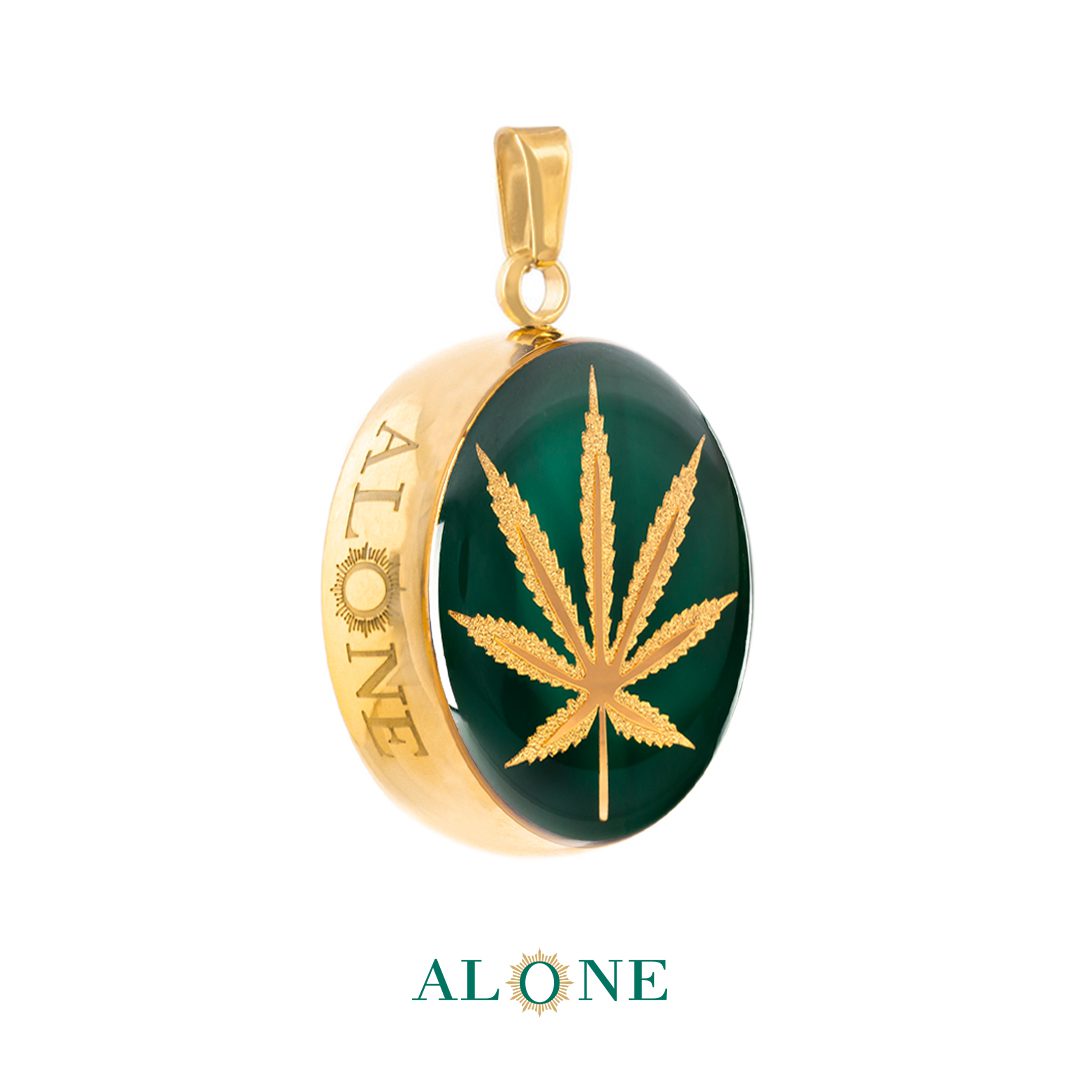 آویز بزرگ گرد سبز رامشین - Image 2