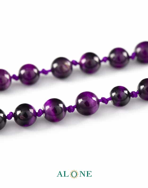 سنگ گره ای بلند 60 چشم ببر بنفش ساده قطر 6 - Image 2