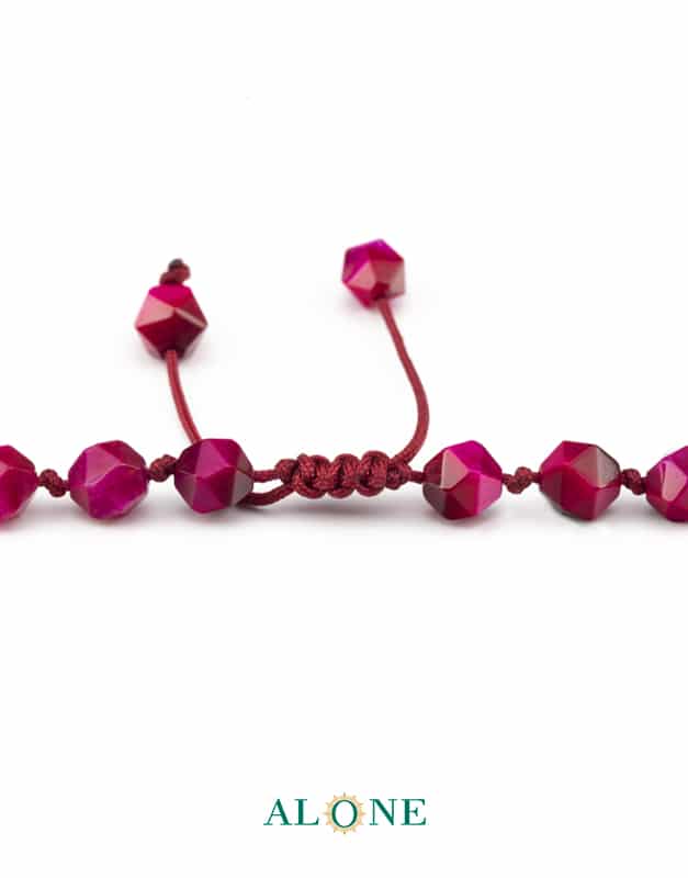 سنگ گره ای بلند 60 چشم ببر صورتی تراش قطر 6 - Image 3