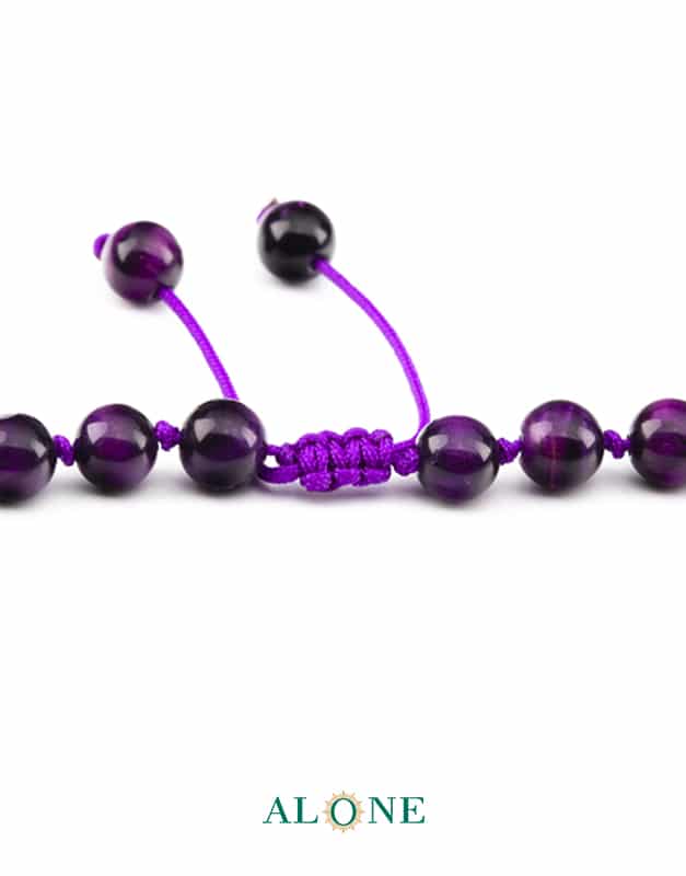 سنگ گره ای بلند 60 چشم ببر بنفش ساده قطر 6 - Image 3