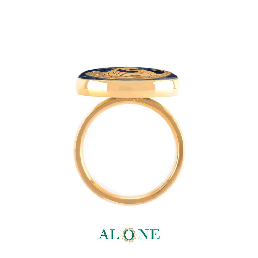 انگشتر گرد تایگر سرمه ای بهمن - Image 2