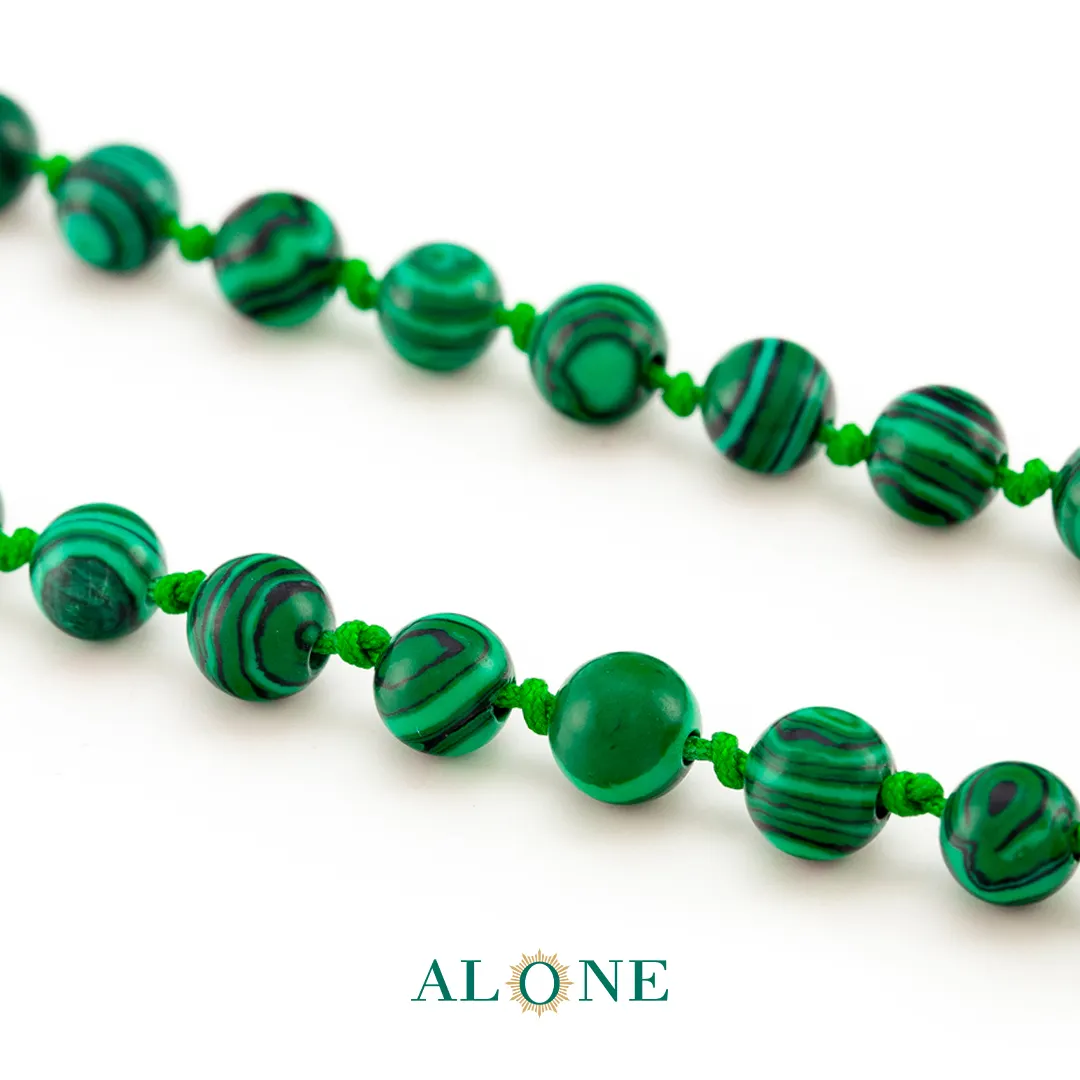 گردنبند دو رو مالاکیت اردیبهشت/بته جقه - Image 2