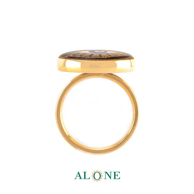 انگشتر گرد لاجورد جانان - Image 3