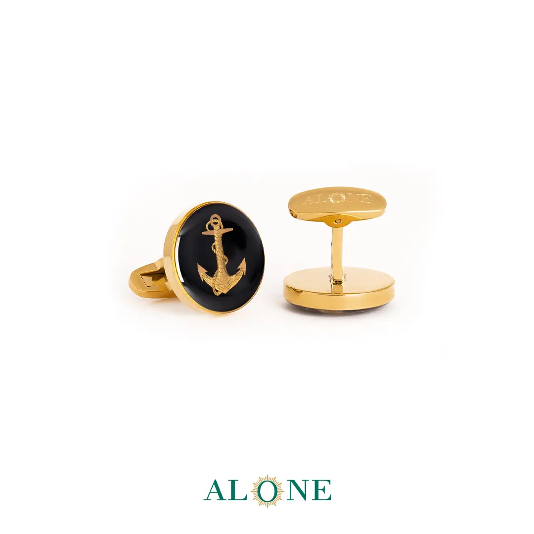 دکمه سردست گرد انیکس لنگر