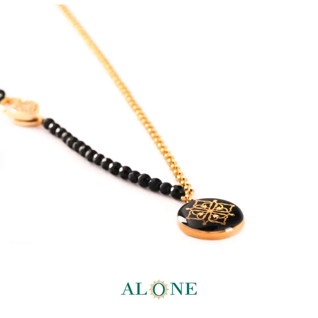 گردنبند انیکس و زنجیر رولو قفل قلبی با آویز انیکس ترنم - Image 2