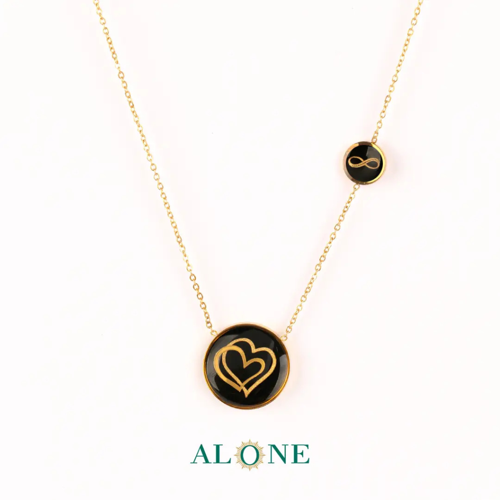 آویز چشم نظر دو قلب