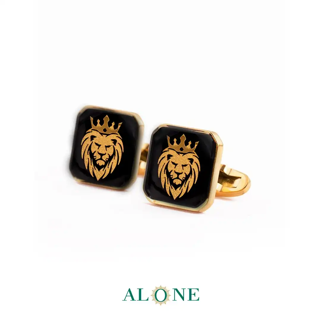 دکمه سردست مربع انیکس شیر - Image 3