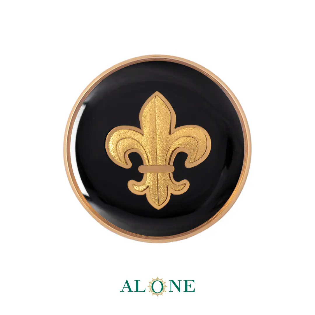 پلاک دستبند چرم مردانه گرد سایز 25 انیکس هیلاردی