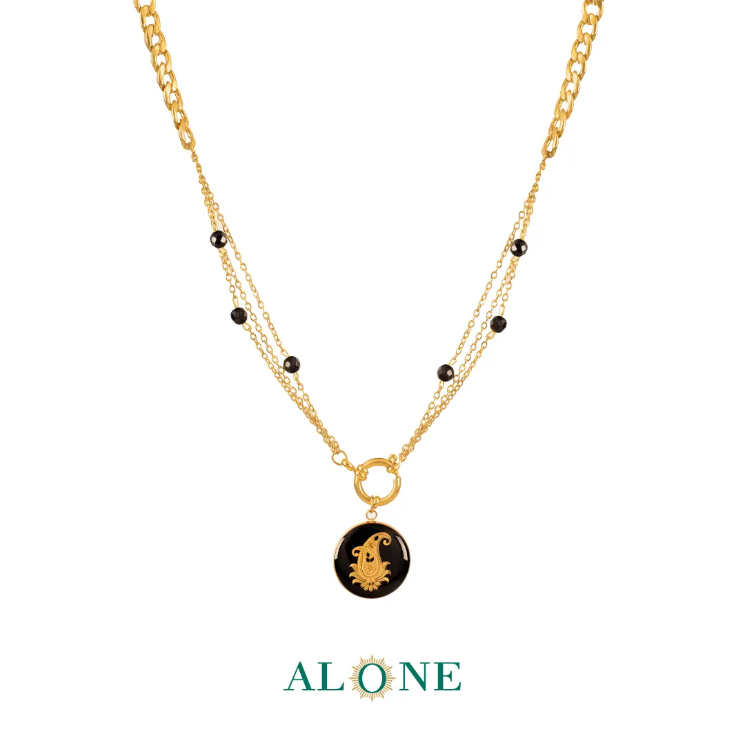 گردنبند ترمه انیکس بته جقه