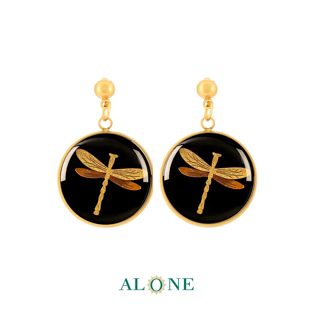 گوشواره گرد انیکس سنجاقک