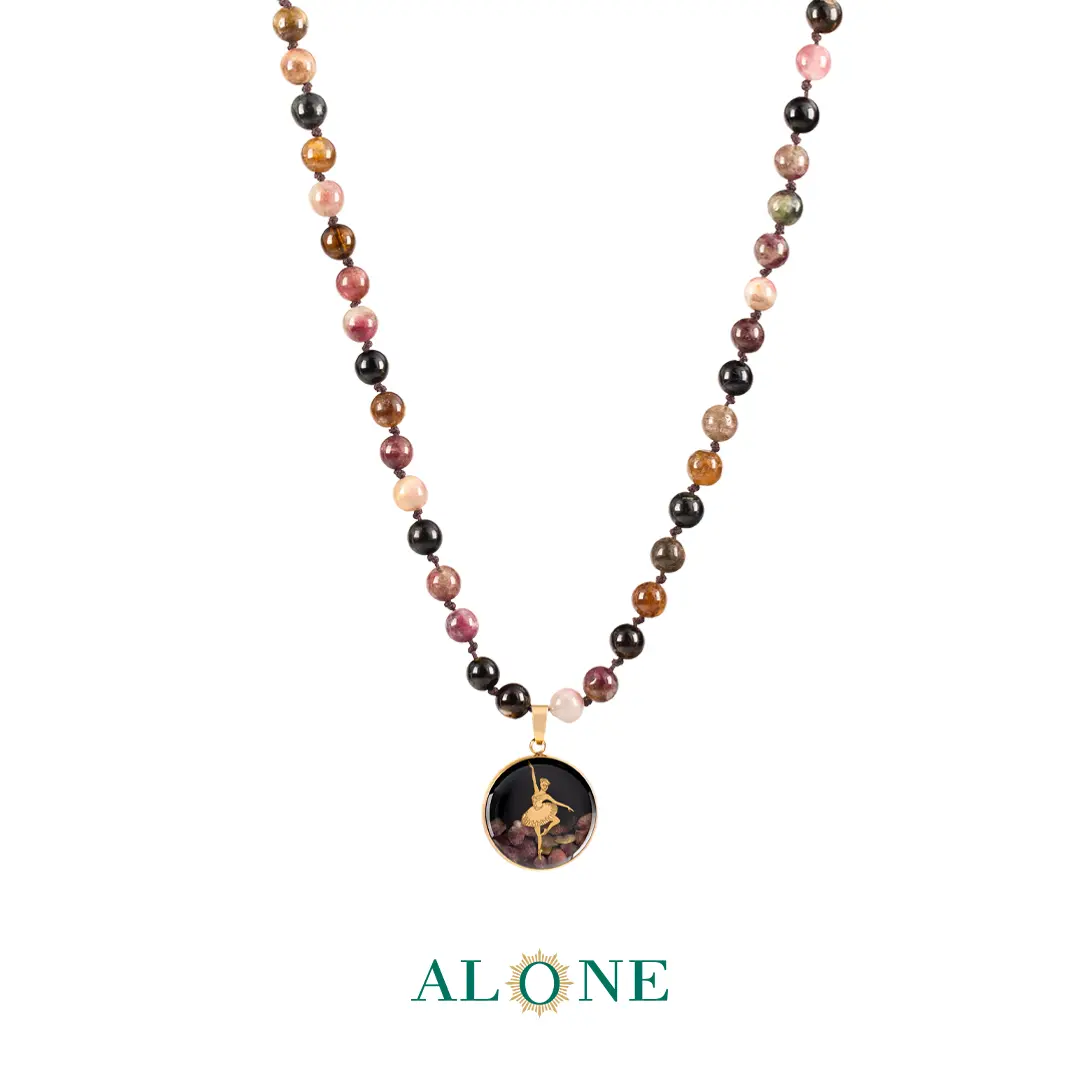 گردنبند تورمالین رقص باله