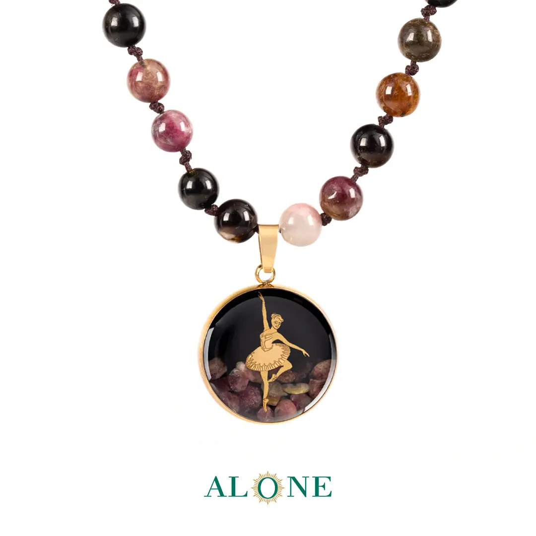 گردنبند تورمالین رقص باله - Image 2